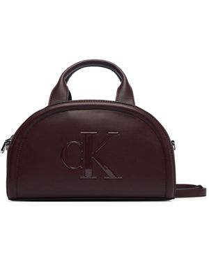 Calvin Klein Handtasche Bold Ck Dome Crossbody Lv04F3895G - Lila