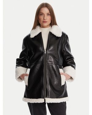 French Connection Jacke Aus Kunstleder 70Zal Regular Fit - Schwarz