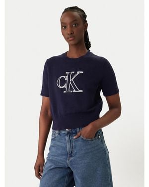 Calvin Klein Pullover Lv047F356G Regular Fit - Blau