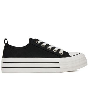 DeeZee Sneakers Aus Stoff Am25234-D - Schwarz