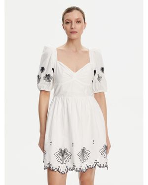 French Connection Sommerkleid 71Yot Regular Fit - Weiß