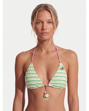 Roxy Bikini-Oberteil Tiki Tri Erjx305732 - Grün