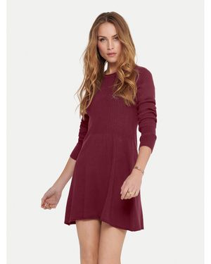 ONLY Strickkleid Alma 15185761 Regular Fit - Rot