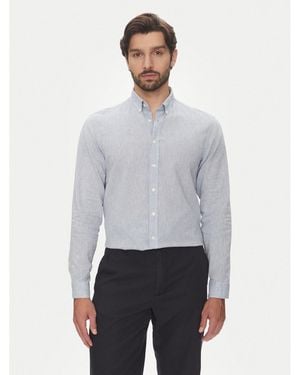 Lindbergh Hemd 30-203344B Relaxed Fit - Grau