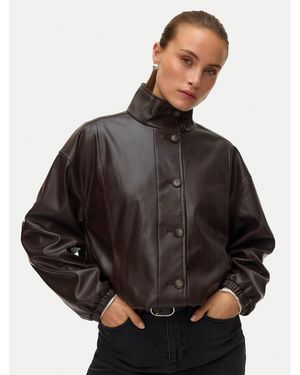 Vero Moda Jacke Aus Kunstleder Polly 10344161 Relaxed Fit - Braun