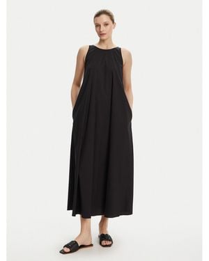 Max Mara Sommerkleid Romea 2516221019 Relaxed Fit - Schwarz