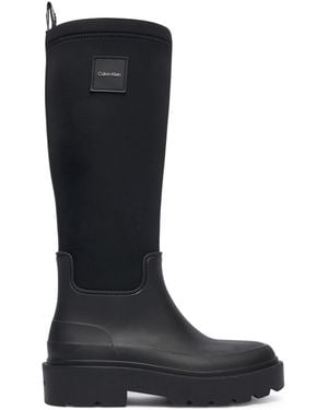 Calvin Klein Gummistiefel Rainboot High Rubber Neo Hw0Hw03180 - Schwarz
