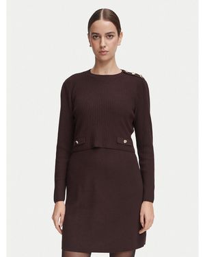 Morgan Strickkleid 252-Rmilow Slim Fit - Braun