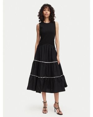 French Connection Kleid Für Den Alltag Kaylie Jia 719X1 Regular Fit - Schwarz