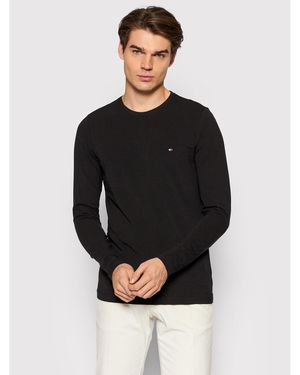 Tommy Hilfiger Longsleeve Stretch Tee Mw0Mw10804 Slim Fit - Schwarz
