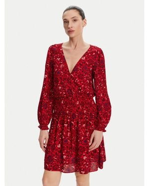 Pepe Jeans Kleid Für Den Alltag Cecile Pl953669 Regular Fit - Rot