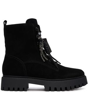 Guess Schnürstiefeletten Flffiz Sue10 - Schwarz