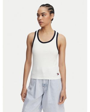 Tommy Hilfiger Top Uw0Uw06308 Regular Fit - Weiß