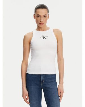 Calvin Klein Top Monologo J20J225301 Slim Fit - Blau