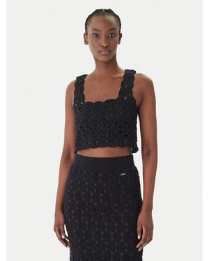 Fracomina Top Fr26St4017K488R6 Slim Fit - Schwarz