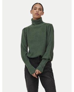 Vila Rollkragenpullover Lou 14075811 Regular Fit - Grün
