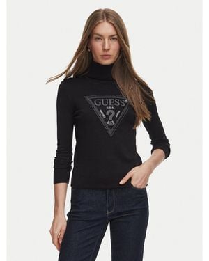 Guess Rollkragenpullover W6Br54 Z1455 Regular Fit - Schwarz
