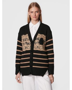 ERMANNO FIRENZE Strickjacke N019Eh8 Regular Fit - Schwarz