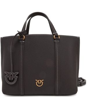 Pinko Handtasche Carrie Shopper Classic Ai 24-25 Pltt 102833 - Schwarz