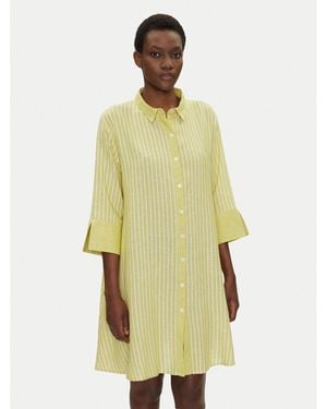 ICONIQUE Hemdkleid Ic25-026 Relaxed Fit - Gelb