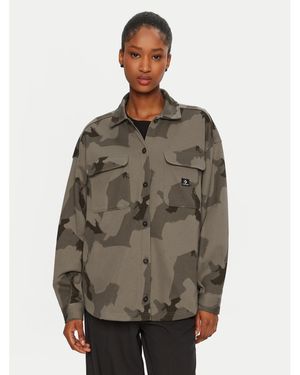 Converse Übergangsjacke 10026992-A01 Relaxed Fit - Grau