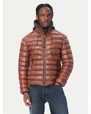 Milestone Lederjacke Msharvey 631068 60905 Regular Fit - Rot