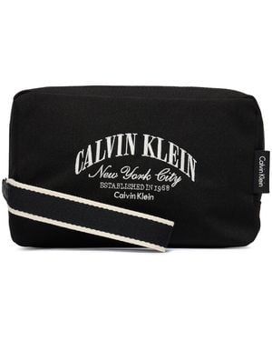 Calvin Klein Kosmetiktasche Graphic Pouch Lv04D1236G - Schwarz
