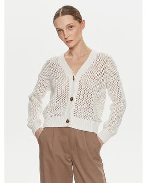 Gap Strickjacke 854777 Weiß Relaxed Fit