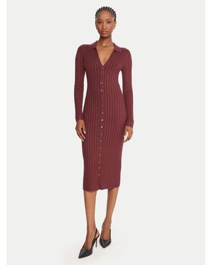Guess Strickkleid W5Bk60 Z2Yj2 Slim Fit - Rot