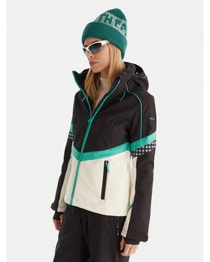 Roxy Skijacke Peak Chic Softshell Jk Erjtj03512 Slim Fit - Grün