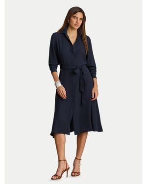 Ralph Lauren Hemdkleid 200P14803001 Regular Fit - Blau