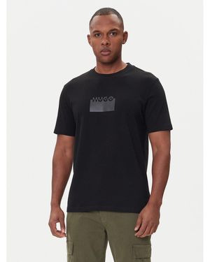 HUGO T-Shirt Delastio 50546867 Regular Fit - Schwarz
