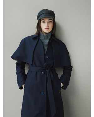 HUNTER Tenchcoat Keltie Harw0014251 Regular Fit - Schwarz