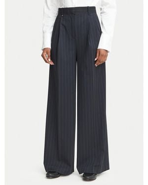 Tommy Hilfiger Stoffhose Ww0Ww51898 Wide Leg - Blau