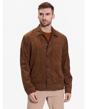 Sisley Jacke Aus Kunstleder 2Cf6Sn01S Regular Fit - Braun