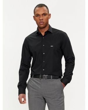 Michael Kors Hemd Mk0Ds01288 Slim Fit - Schwarz