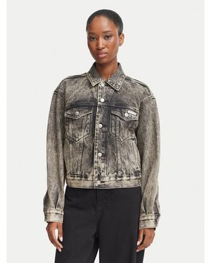 Calvin Klein Jeansjacke 90's Trucker Lv047H797G Regular Fit - Grau