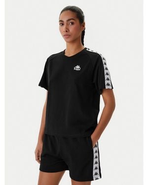 Kappa T-Shirt Banda Adi 371U6Ww Regular Fit - Schwarz