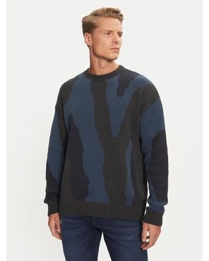 Mustang Pullover Elwood 1015473 Regular Fit - Blau