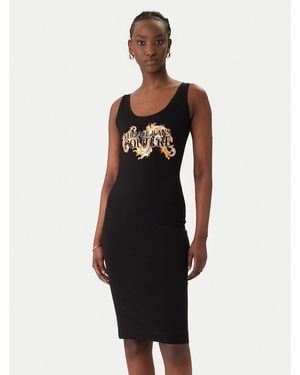 Versace Jeans Couture Kleid Für Den Alltag 80Haoe02 Slim Fit - Schwarz