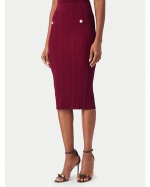 Guess Bleistiftrock W6Yd23 Z0974 Slim Fit - Rot