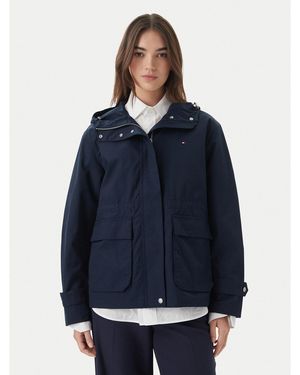 Tommy Hilfiger Übergangsjacke Utility Ww0Ww48612 Relaxed Fit - Blau