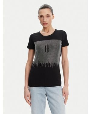 Fracomina T-Shirt Fp25St3002J449N4 Regular Fit - Schwarz