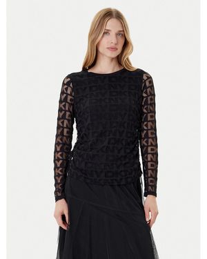 DKNY Bluse P53Hfwmf Regular Fit - Schwarz