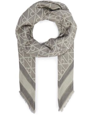 Calvin Klein Tuch Emblem Aop Jacquard Square Scarf Lv04F8080G - Grau