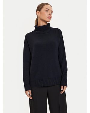 Max Mara Rollkragenpullover Superbo 2426366148 Relaxed Fit - Blau