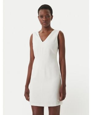 Calvin Klein Kleid Für Den Alltag Lv044F012G Écru Regular Fit - Weiß