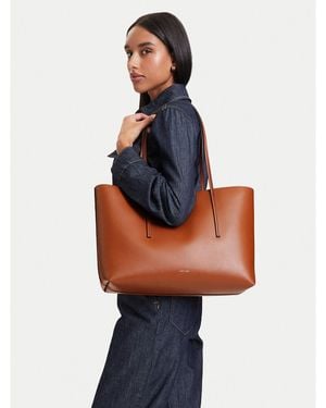 Calvin Klein Handtasche Foil Logo Tote W/Pouch Lv04F3274G - Braun
