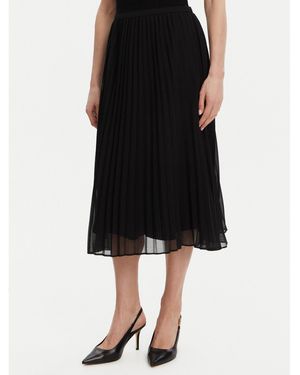 French Connection Faltenrock 73Dz6 Regular Fit - Schwarz