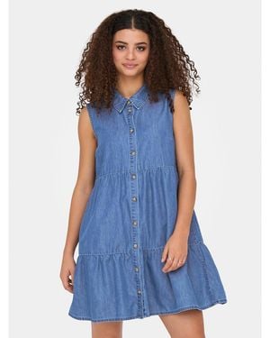 ONLY Jeanskleid Bea 15344263 Regular Fit - Blau